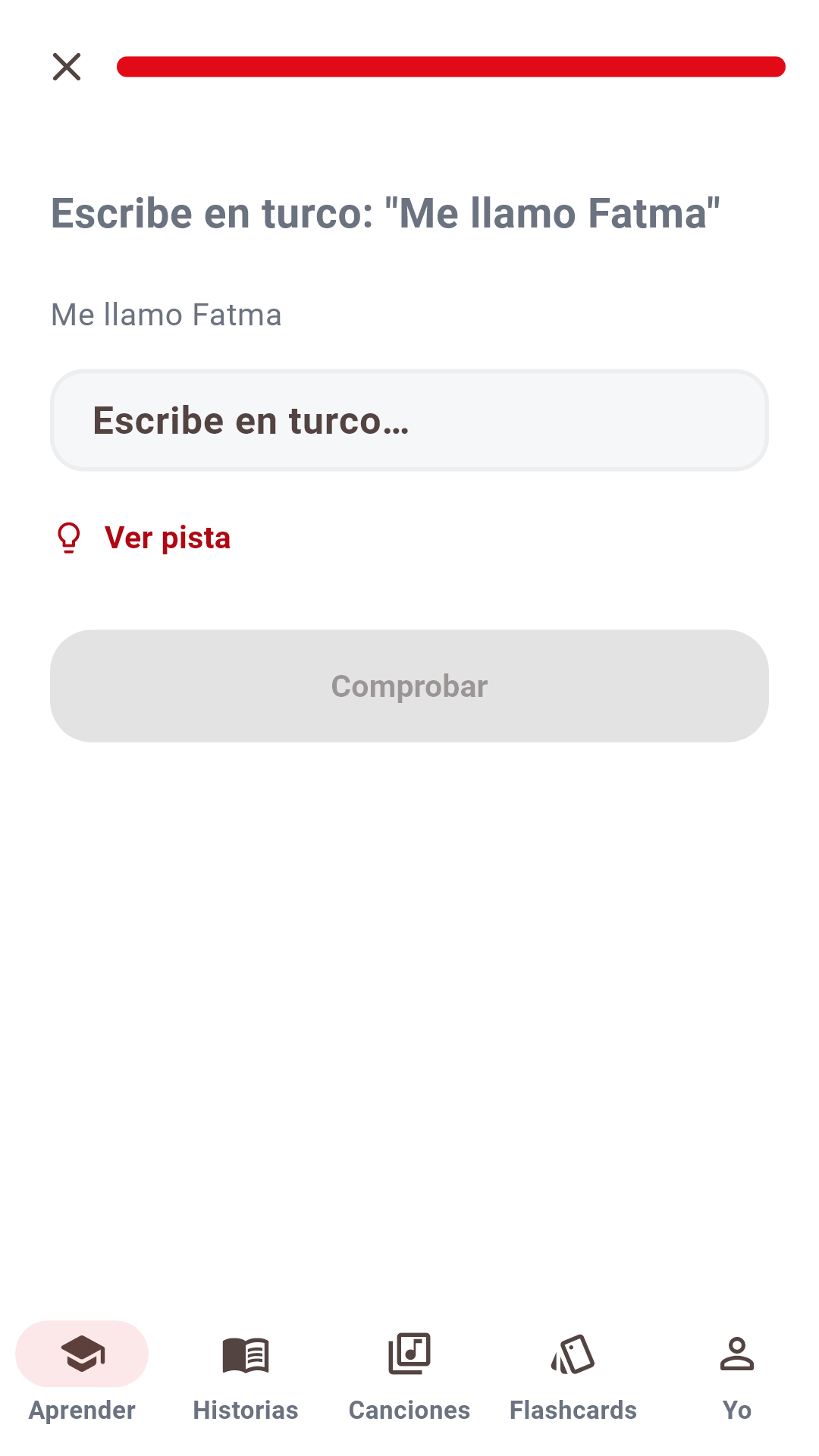 Ejercicio: escribe la respuesta